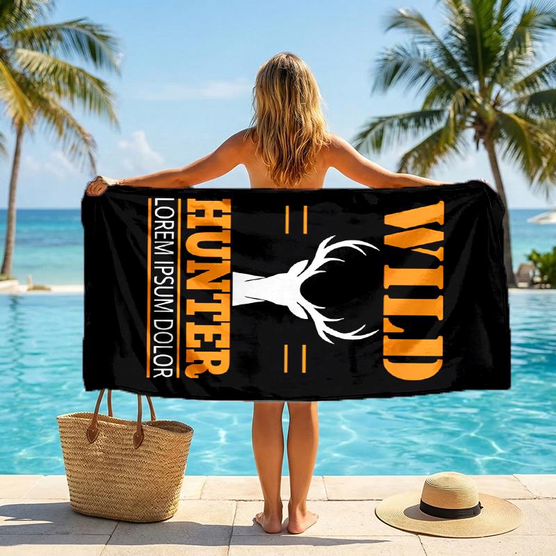Hunter Fashion Beach Towel: Ideal for Summer Adventures Soft, Absorbent and Quick Drying Suitable for Swimming and Bathing