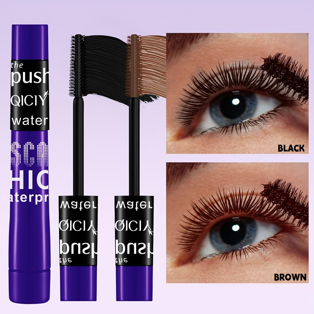 Two-Color Curling Volumizing Mascara, Natural Lengthening, Long-Lasting, Black & Brown. Anti-Fade, Anti-Clumping, Quick-Drying, Easy To Apply