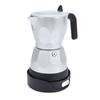 Electric Coffee Maker 3 Cup Aluminum Octagonal Electric Mocha Pot for Home Travel  