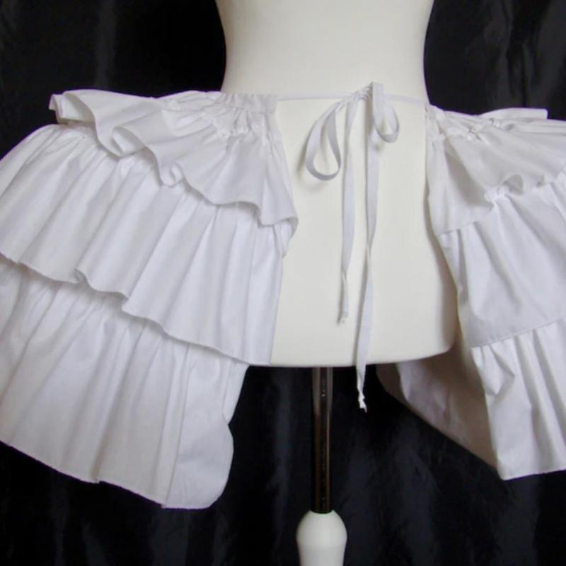 Elastic Waist Ruffled Skirt Support Girls Cosplay Violence Petticoat Wedding Dress Underskirt for Bride Photography