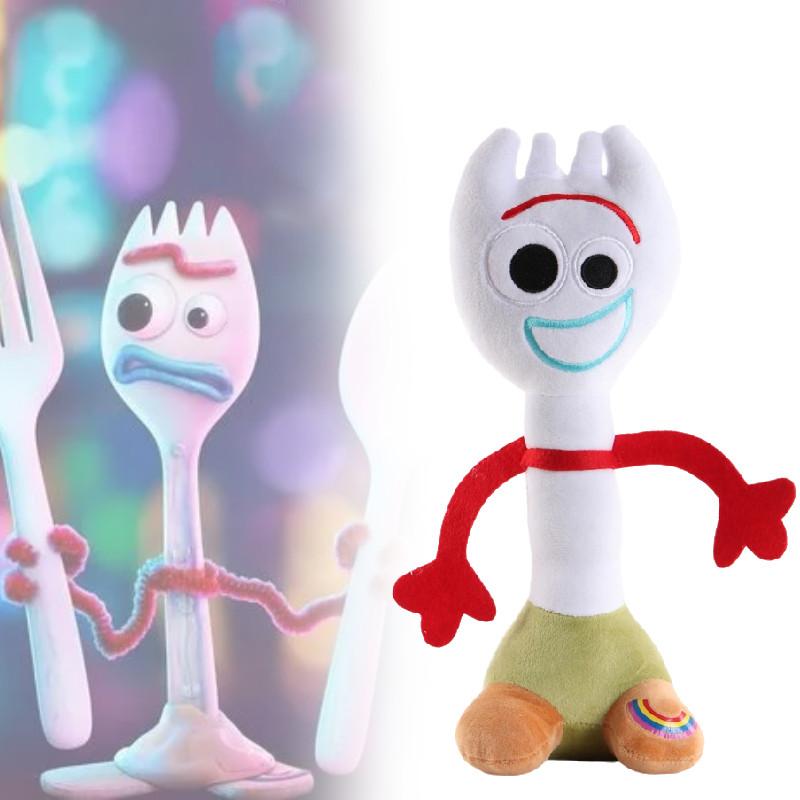 Rozkošní plyšoví panáčci Woody a Forky z Příběhu hraček 4 z ultra měkké krátké plyšové látky