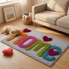Letter Absorbent Mat Flower Door Mat Stain-resistant Bathroom Mat  Laundry Room