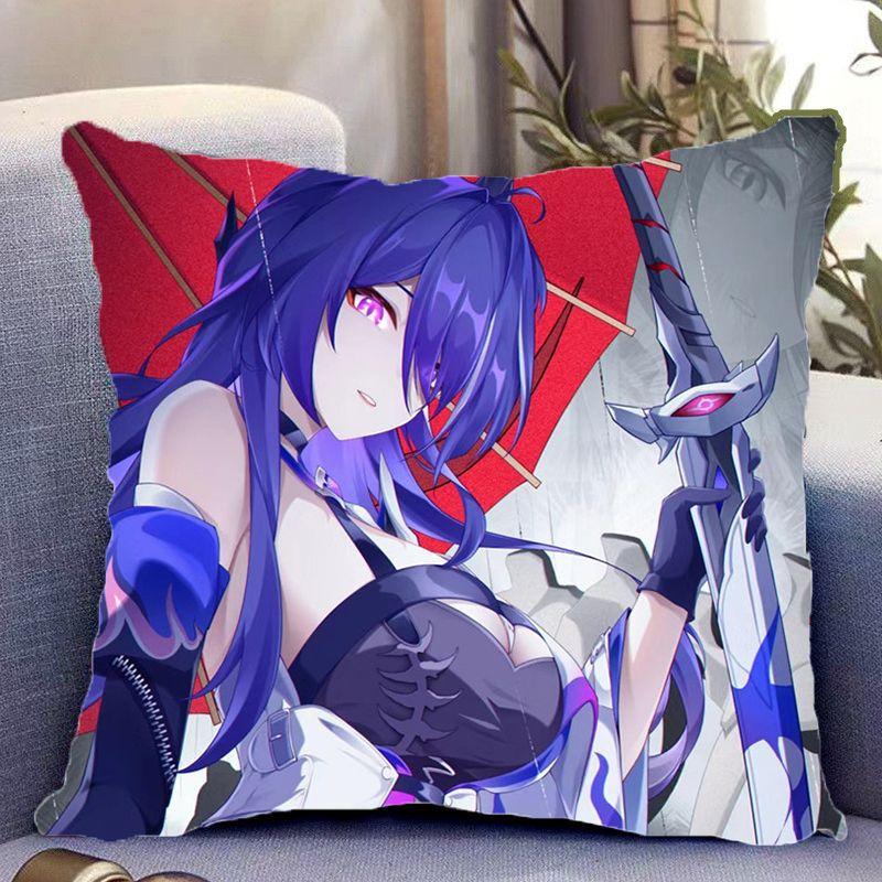 Honkai Star Dome Railway Unterwelt Doppelseitiges Peripheres Kissen Büro Wohnheim Kissen Als Geburtstagsgeschenk für Freunde
