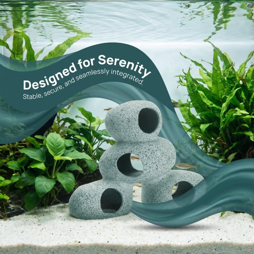 Simulation Crafts Aquarium Hideaway Rock Purple Clay Aquarium Cave Creative Fish Tank Cave