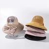 New Arrival Large Brim Sun Hat Women's Splice Black Uv Protection Cap Outdoor Casual Sunhat