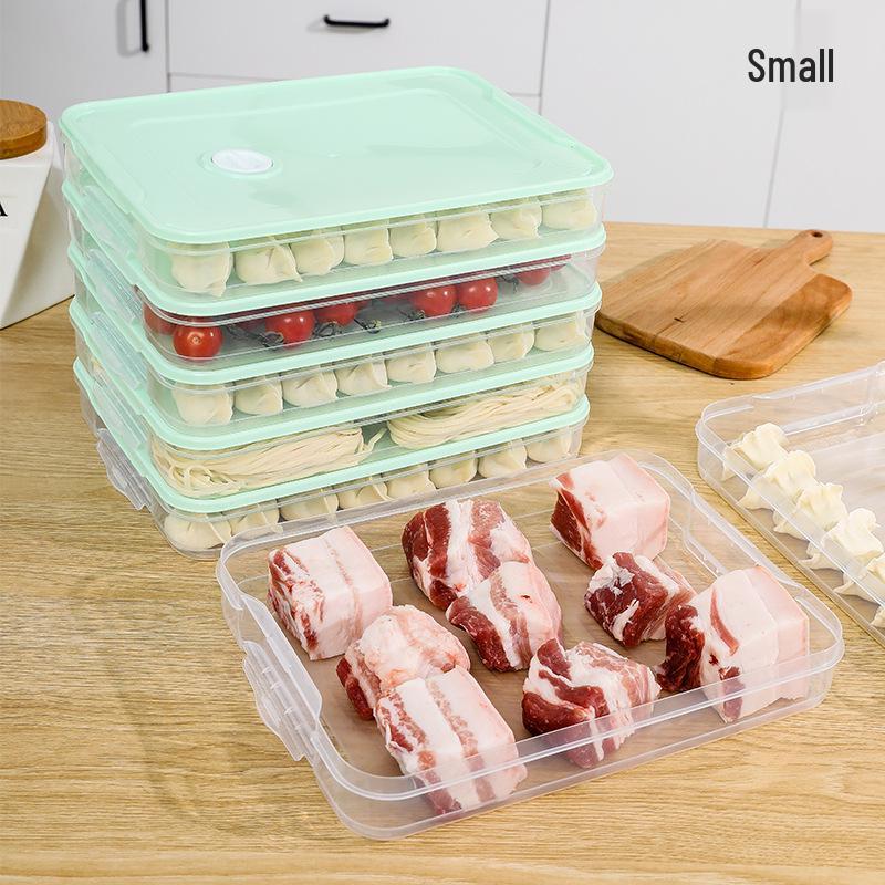Multi-Layer Fresh-Keeping Dumpling & Wonton Freezing Box for Kitchen
