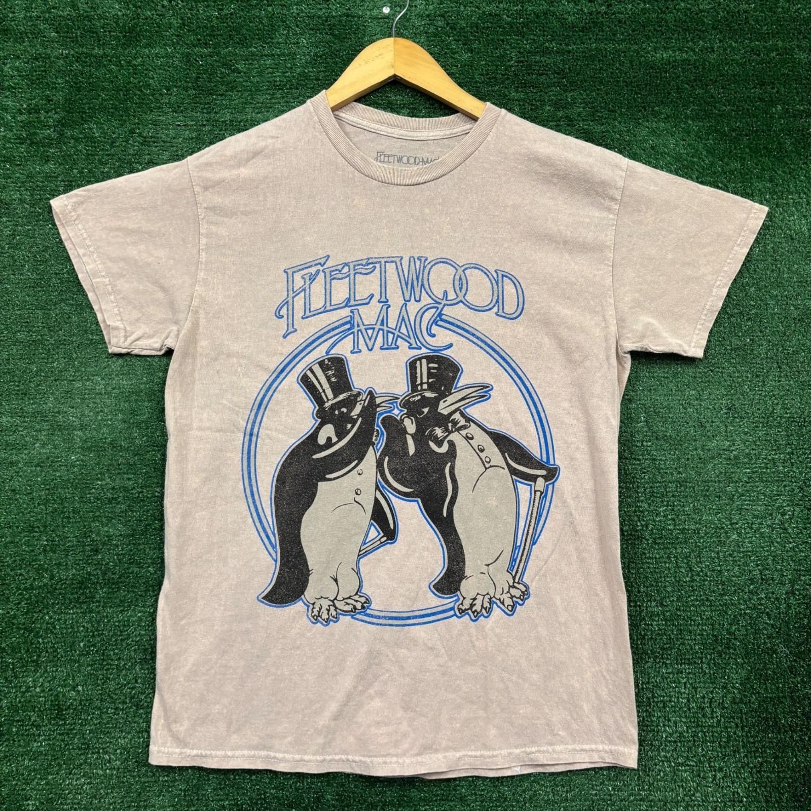 Fleetwood Mac Dapper Penguins Rock Band T-Shirt Size Medium S
