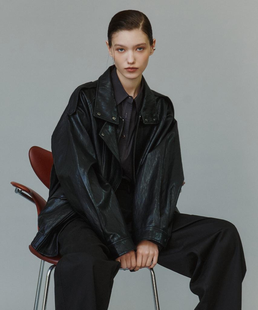 SIYAZU Siot4208 Edit Leather Jacket_Black