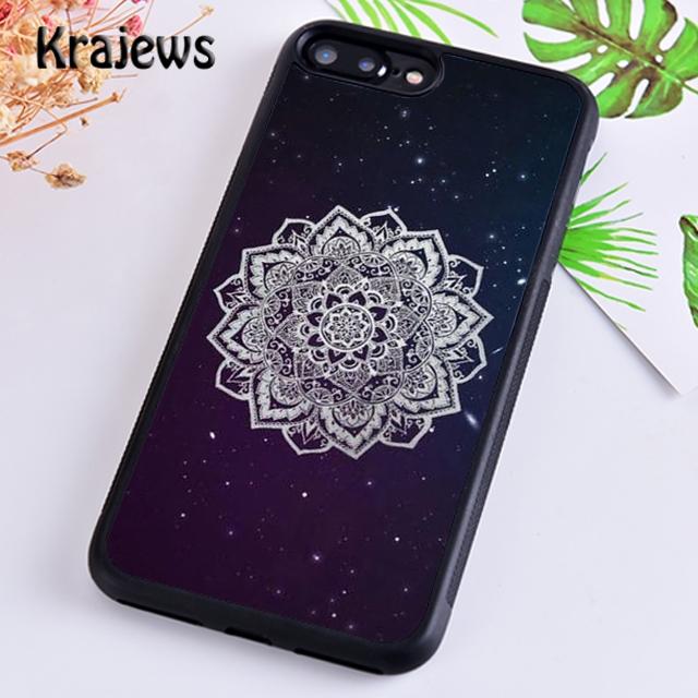 Krajews Indian Style Coloful Mandala Phone Case Cover For iPhone 17 Air 16 15 14 Plus 12 Pro Max Coque Fundas