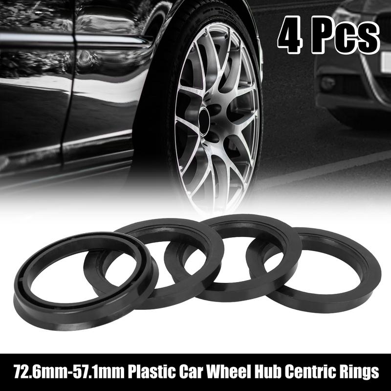UXCELL 4pcs 67.1mm To 60.1mm 72.6mm To 57.1mm 66.6mm To 57.1mm Car Hub Centric Rings Wheel Bore Center Spacer Hub Rings