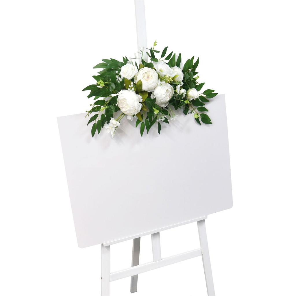 Artificial Flower Swag for Wedding Reception Backdrops Party Table Decoration Wedding Welcome Sign Flower Arrangement