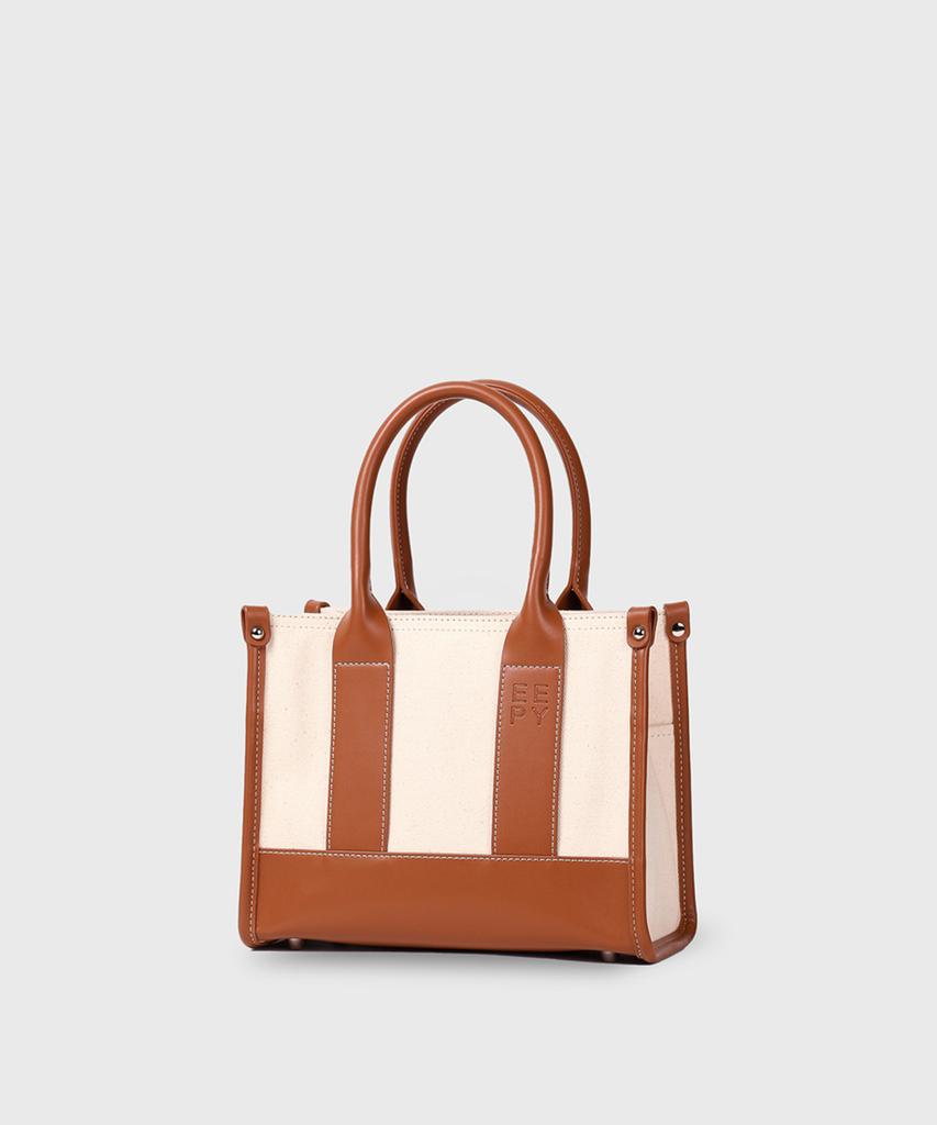 Eepy Ive Bag S Light Brown Canvas Tote Bag