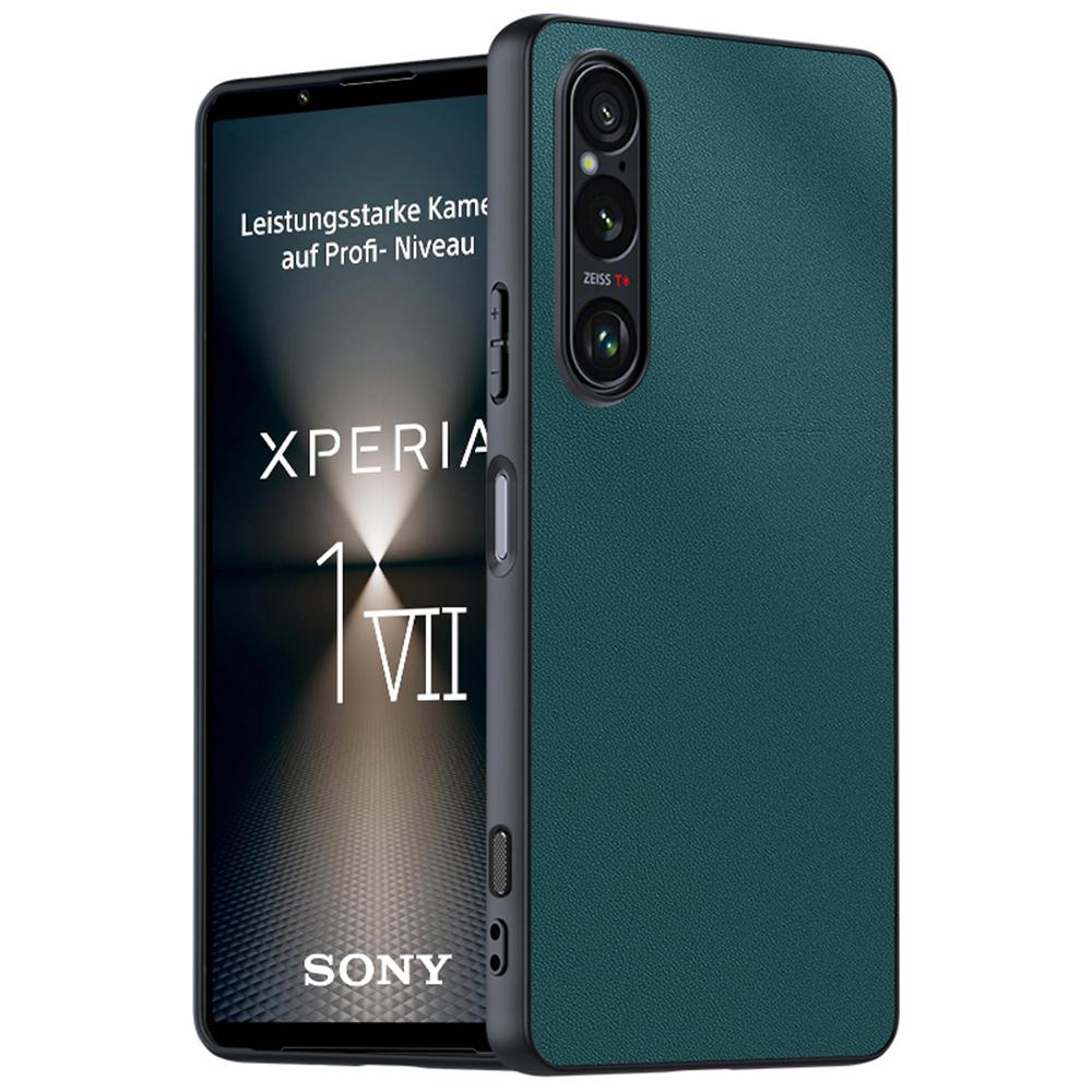 For Sony Xperia 1 VII Case PU Leather Coated PC + TPU Anti-Drop Phone Cover