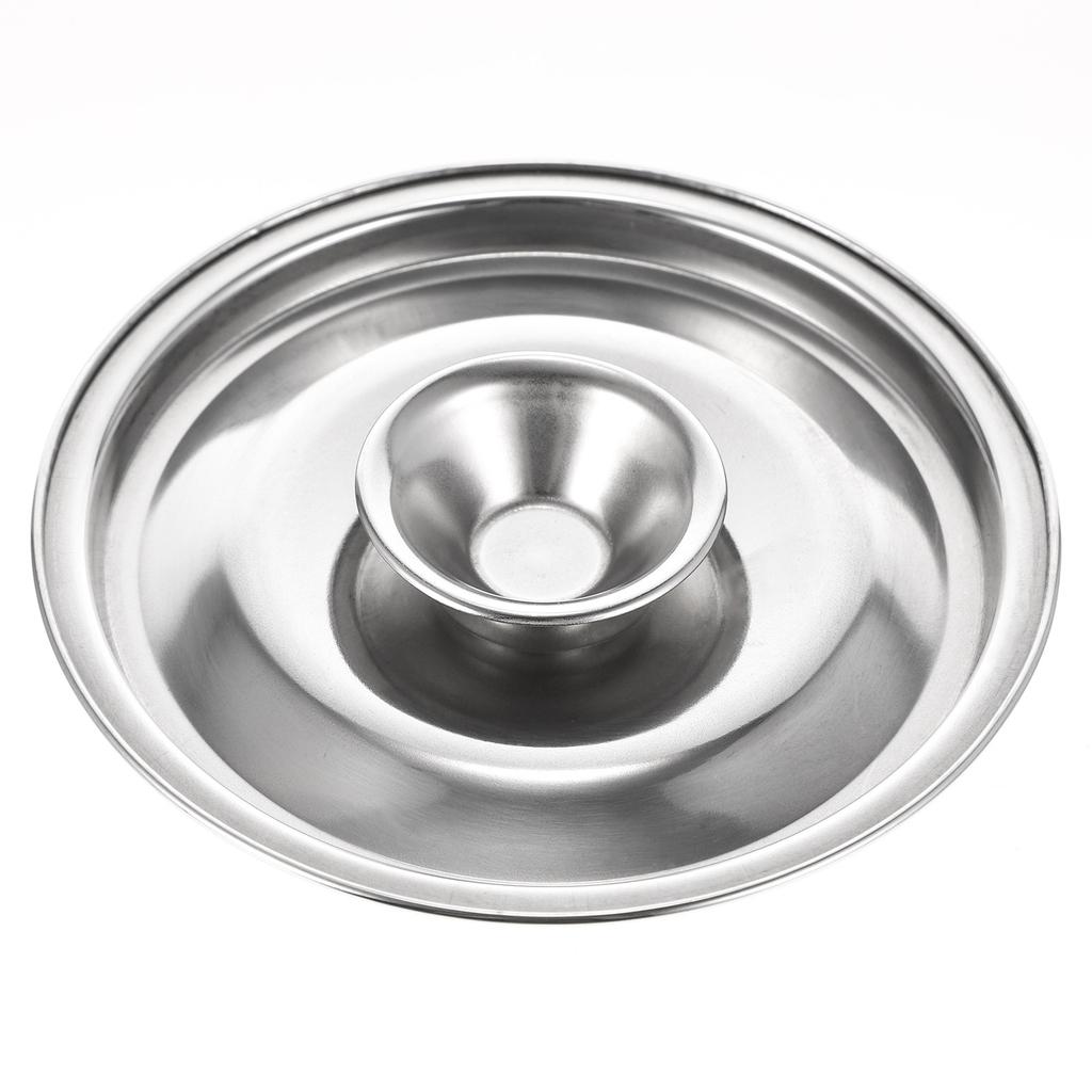 1Pcs Stainless Steel Oil Container Lid Seasoning Pot Cover Sturdy Leak Proof Kitchen Tool 10Cm Household Use Pot Lid