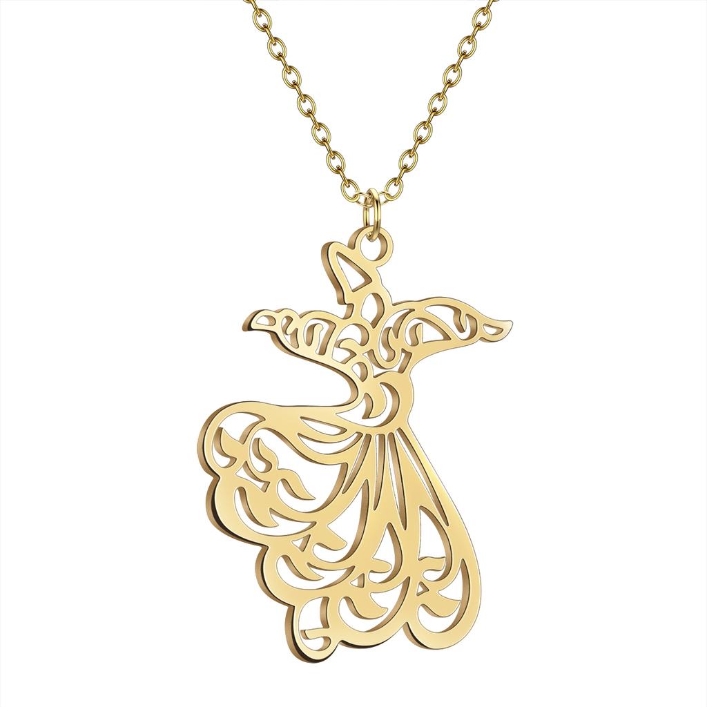 Kinitial Birth Flower Pendants Necklaces For Women Jewelry Ankh Cross Egyptian Leaves Moon Sun Butterfly Chain Choker Collares