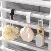 Bathroom Organizer and Storage Track Transparent Shelf Heated Towel Radiator Kitchen Accessories Hook Up White Coat Rack Home