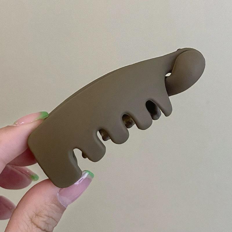 Matte Banana Hair Claws for Women Vertical Twist Clip Korean Fashion High Ponytail Fixed Hair Clip Hairstyle Hair Accessory