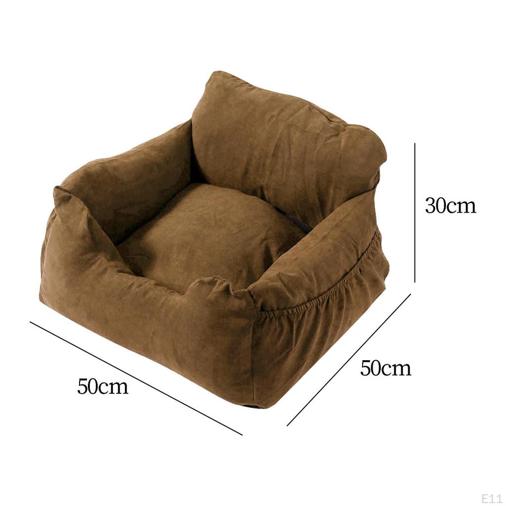 Dog Car SUV Seat Pet Bed with Fixed Strap Lightweight Durable Multipurpose Easily Install