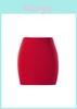Solid Color Spring Summer Short Skirt With Hightemperature Setting For Office Wear