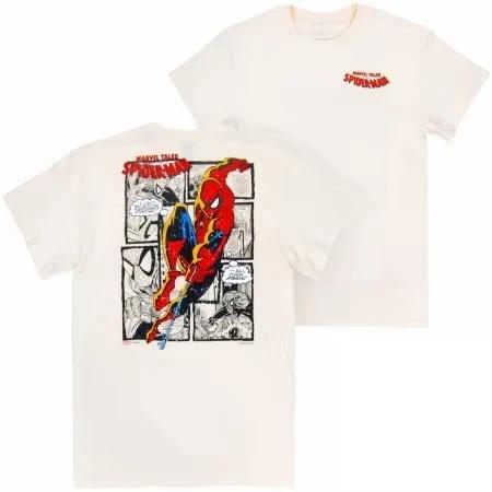 

Дитяча футболка Spider-Man у вінтажному стилі, Дитяча повсякденна футболка з класичним коміксовим принтом Marvel XXL
