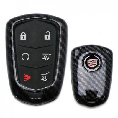 Coque de clé intelligente en fibre de carbone ajustement exact Pour 15+ Cadillac ATS CTS XTS Escalade
