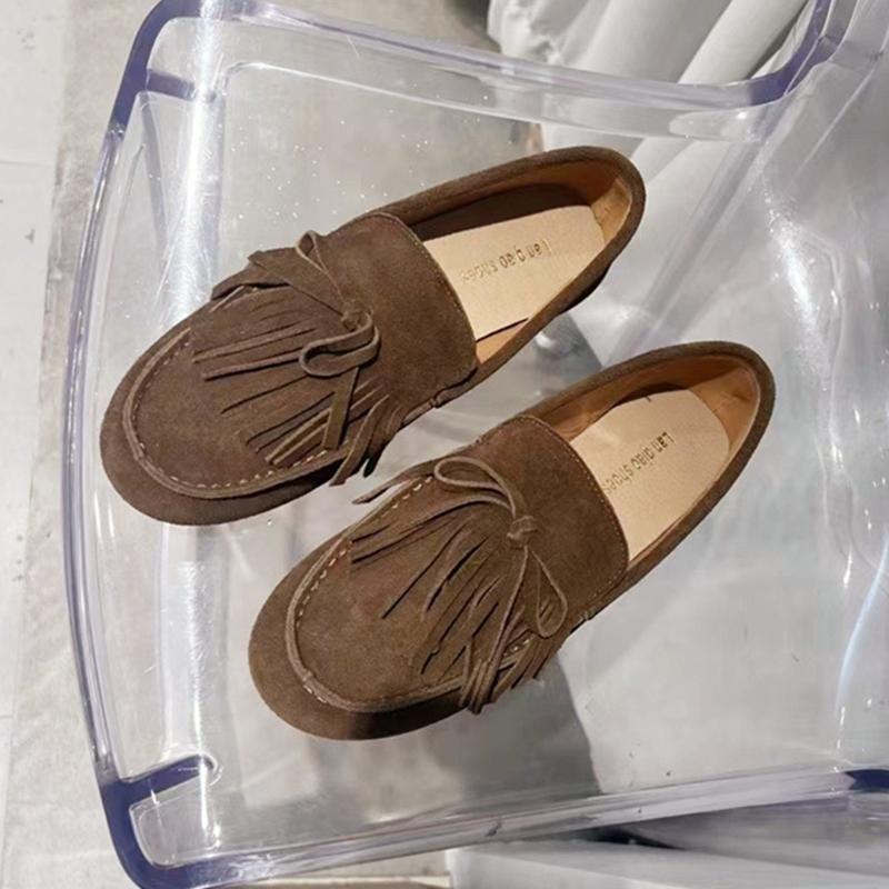 Fashion AIYUQI Women's Loafers Genuine Leather  2025 New Non-slip Shallow-mouth Driving Female Shoes Large-size Moccasins For Women