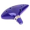 Ocarina,12 Tones Alto C Ceramic Ocarina Musical Instrument with Song Book Neck String Neck Cord Carry Bag