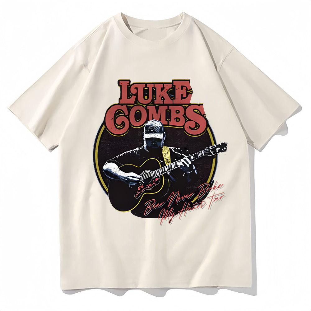 New Singer Luke Combs Print Tshirt Unisex WOMEN Summer Short Sleeve TShirt Cotton Casual Shirts Male Hip Hop High Quality Clothes