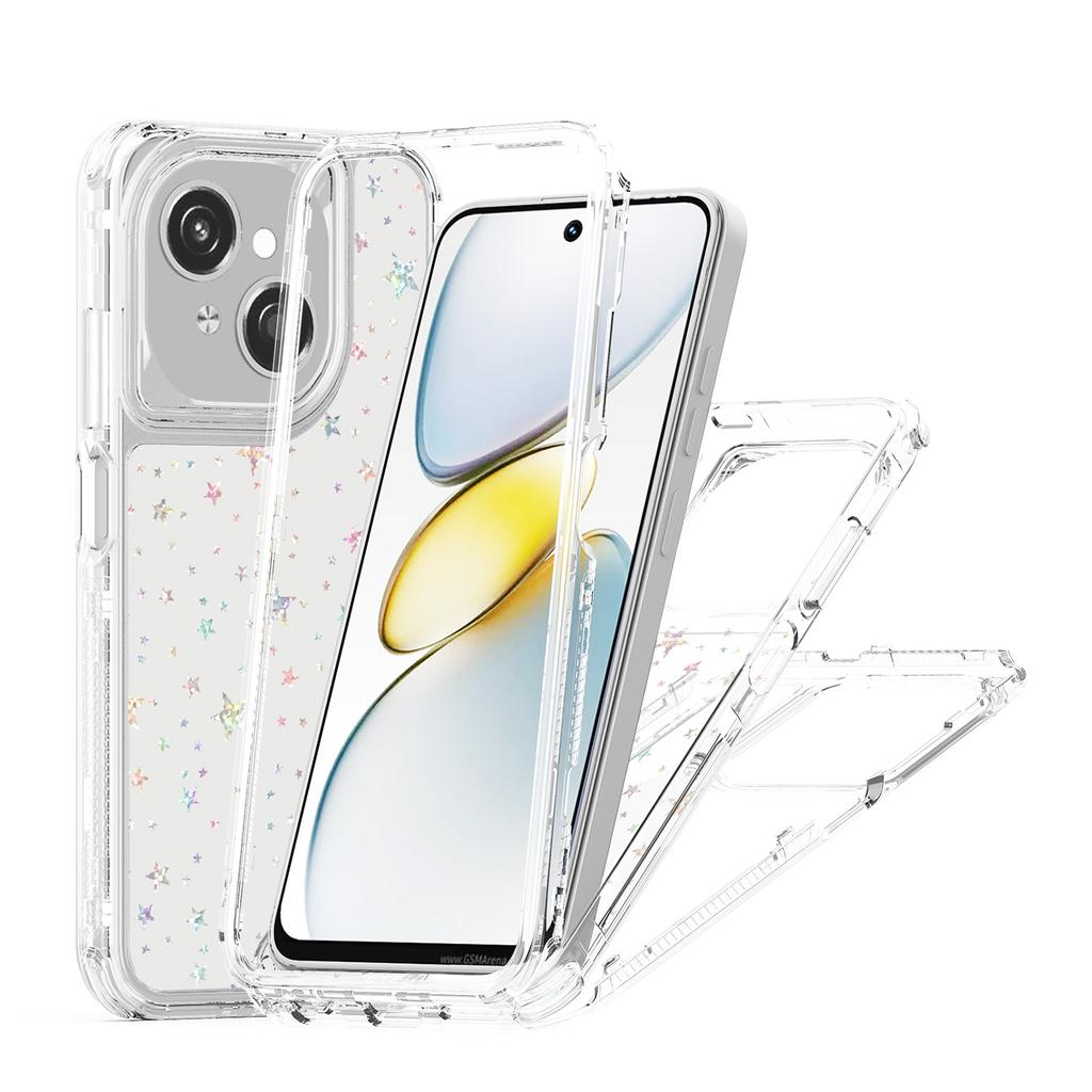 Clear Case for TECNO Spark Go 2025/Spark Go 1/Pop 9 4G/Infinix Hot 50i 4G/Smart 9 4G Acrylic TPU Phone Cover with Laser-printed Film