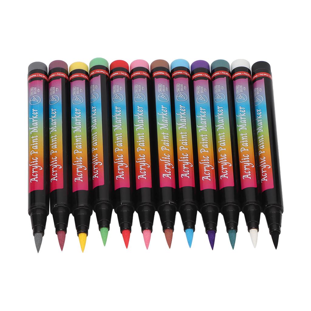 12 SZT. Pisaki do lakieru do paznokci Różne kolory DIY Pisak do zdobienia paznokci Graffiti Dotting do narzędzi do manicure