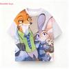 Zootopia Judy Hopps Children's T-Shirt Summer Cute Cartoon Print Casual Lightweight