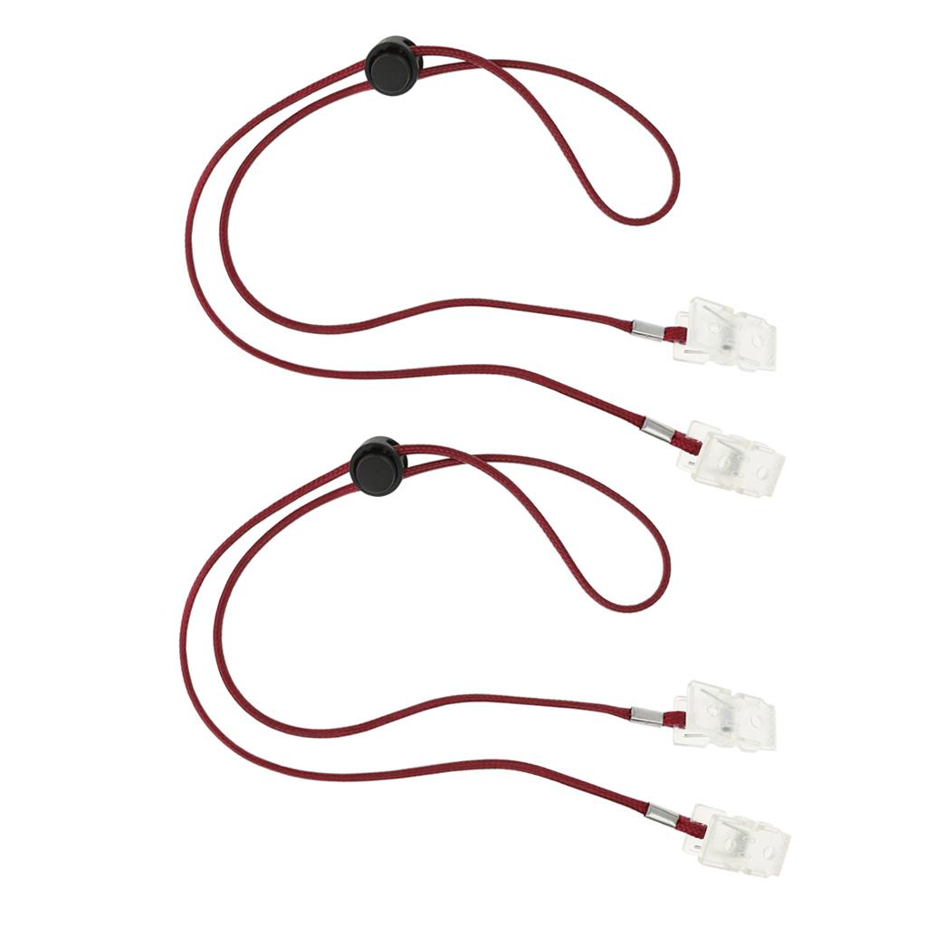 Flexible Napkin Chains, Neck , Holder for Elderly Kids, Adjustable (4 Pack)