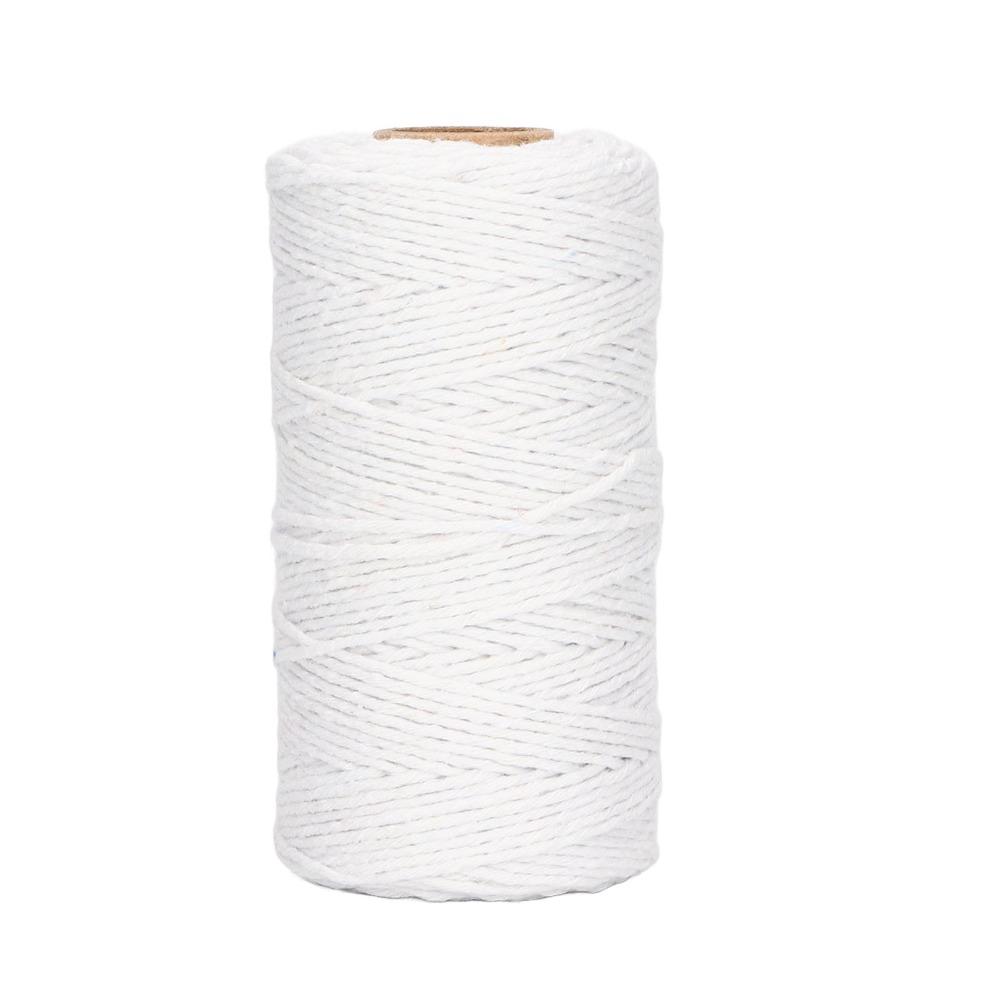 3Pcs 984 Feet Length Macrame Cord Soft Texture Packing String Cotton Twine  For Gift Wrapping