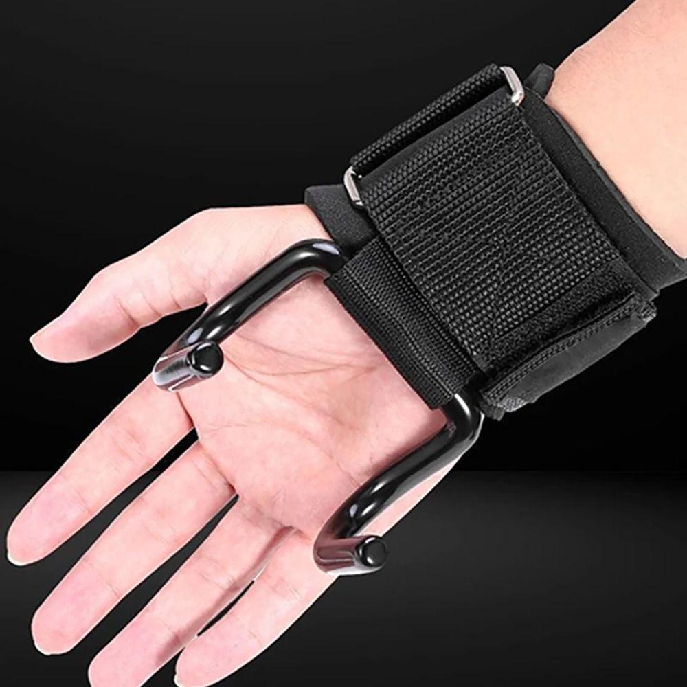 1/2Pcs Pull-Ups Hand-Bar Wrist Strap With Wrist Wraps Gym Fitness Hook New Power Lifting Gloves