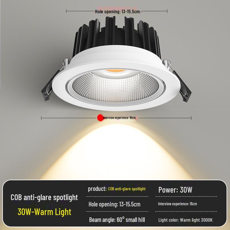 Spotlight LED Ceiling Light for Home & Store - Recessed COB Downlight 5W/7W