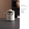 Ge Kiln Ceramic Tea Cup Set: Three-Piece Mug with Inner Liner, Gift Box, Logo Customizable, Perfect for Business Gifts