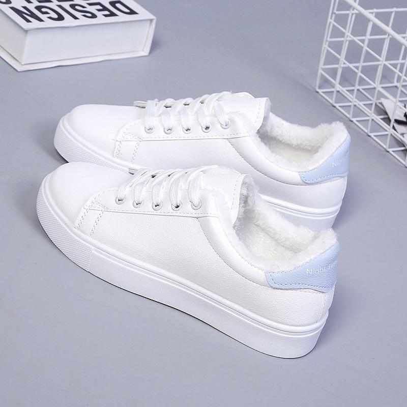 Board shoes new autumn low-top casual velvet sports shoes students lightweight simple cotton shoes