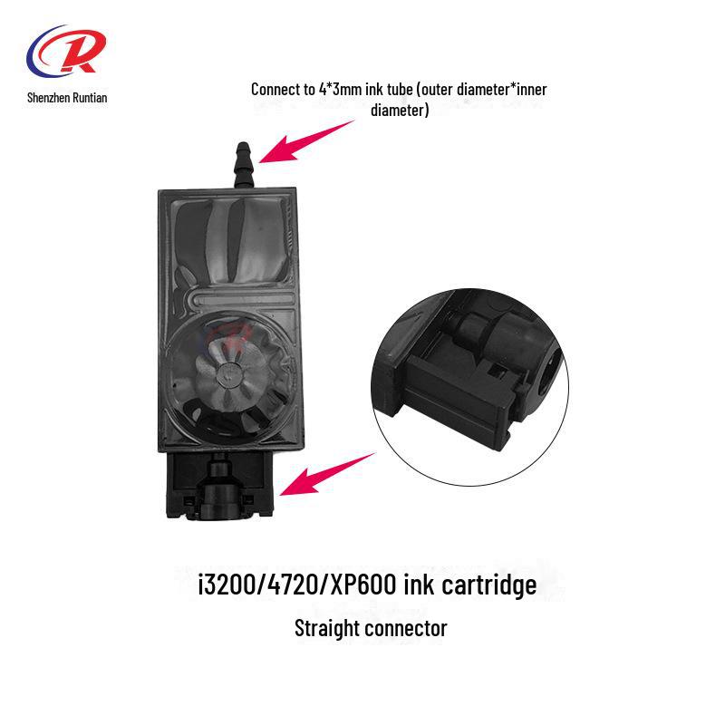 Outdoor Piezoelectric Photo Printer JV33/JV5 5th Gen Nozzle XP600/TX800 Ink Sac Damper Connector