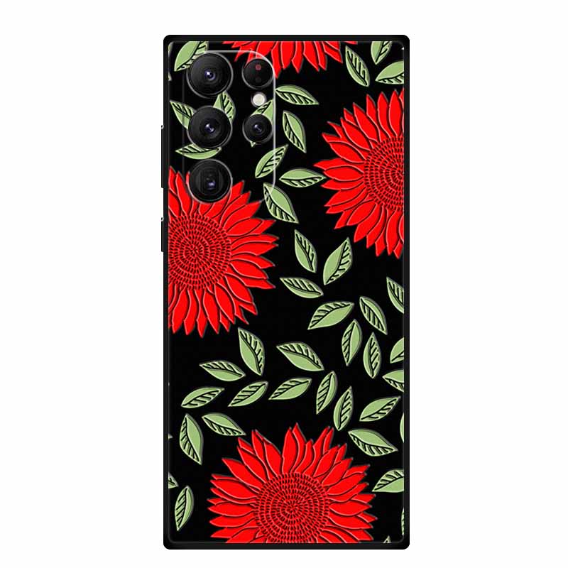 3D Emboss Case For Samsung Galaxy S25 Ultra Phone Case Soft Silicone Coque For Samsung S25 S23 S22 S24 Ultra Back Cover Case Bag