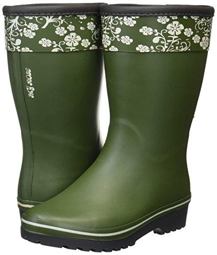 Fukuyama Rubber My Rose Men's Khaki Gardening Boots, Small, Size 3E
