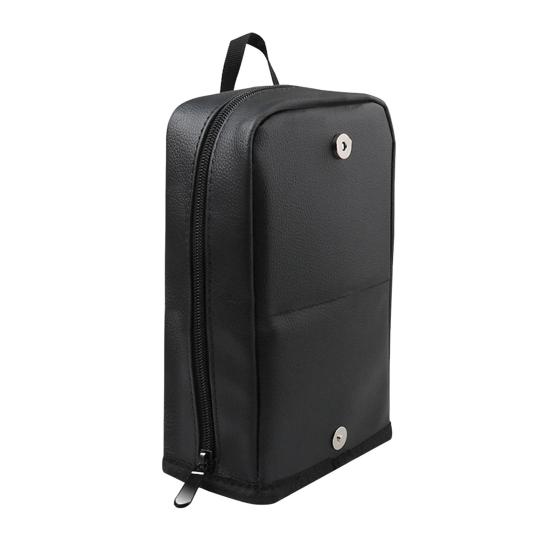 Vertical Makeup Bag Waterproof Portable Makeup Brush Organizer Large Capacity Stand-Up Cosmetic Bag for Travel Business Trips