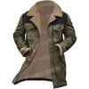 Autumn and winter men's coat suede color matching jacket multi-pocket coat 1 color doma