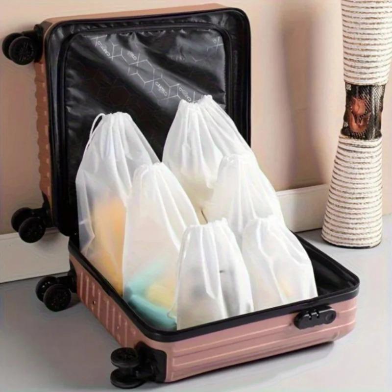 10/20Pcs Waterproof Drawstring Storage Bag, Ideal for Matte Travel and Finishing - Suitable for Clothes, Shoes, Cosmetics