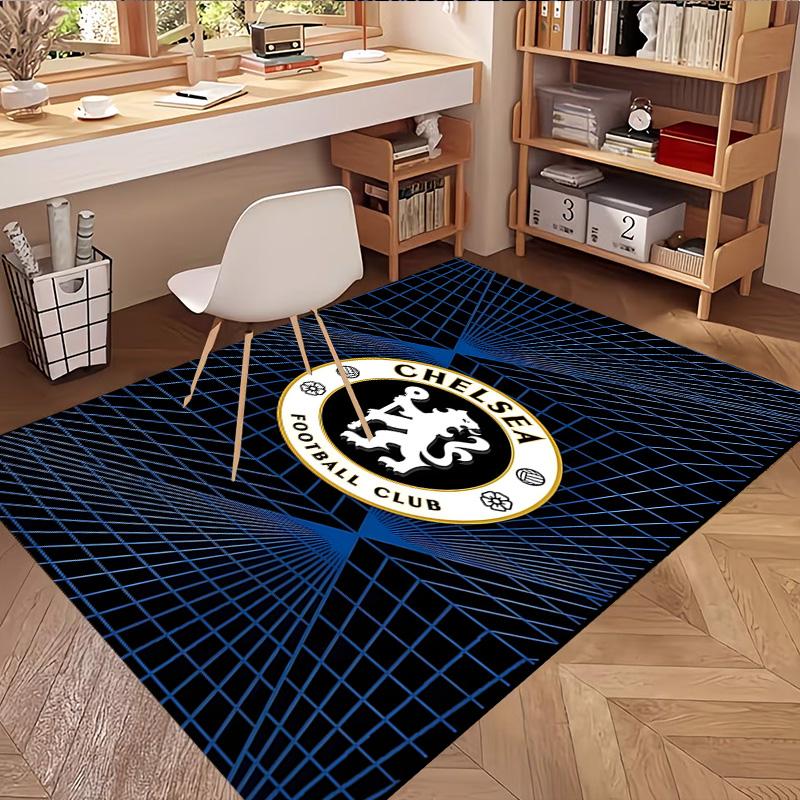 Football Club F.C Print Rug, Washable Floor Carpet, For Entryway Dorm Laundry Room Office Study, Home Decor Birthday Christmas Gift