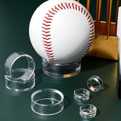 Golf Ball Round Clear Racks Holder Rings Storage Holders Baseball Display Stands
