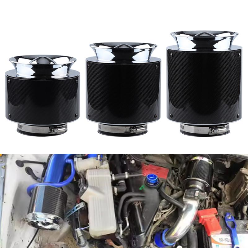 Air Filter Car Universal High Flow 76mm/3inch Cleaner High Performance for Carbon Fiber Cold Air Intake Car Accessories