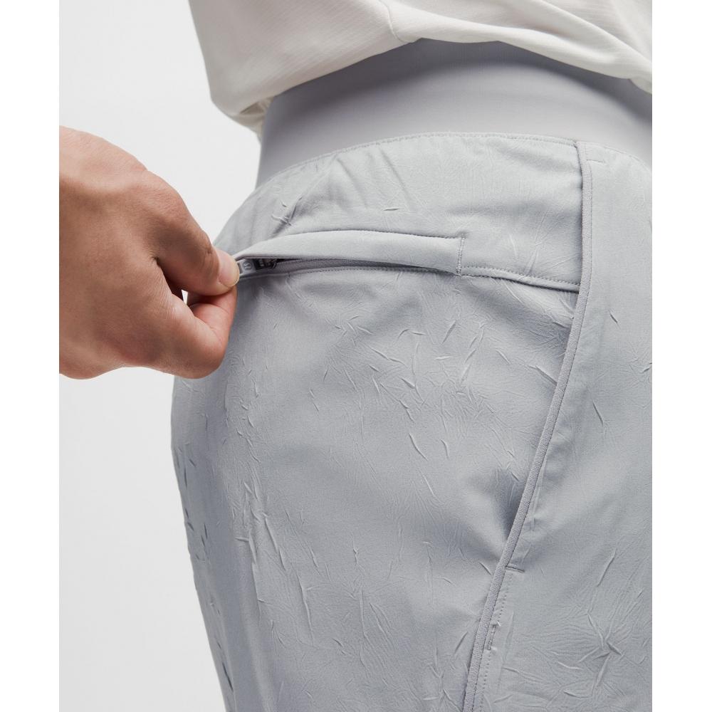 Lululemon Zeroed In lInerless crInkle Texture Short 7  Silver Drop