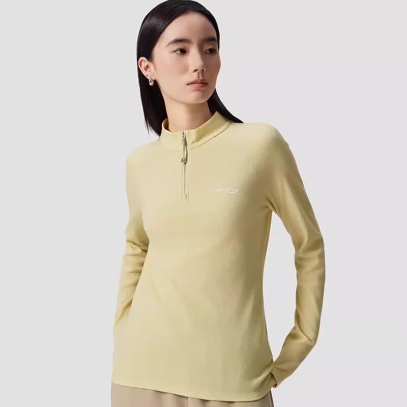 SAUCONY Women s Merino Wool Half-Zip Long Sleeve T-Shirt XL