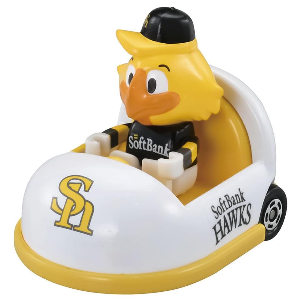 Takara Tomy Tomica 2025 Fukuoka SoftBank Hawks Mascot Car Toy Miniature Vehicle for Ages 3 and Up