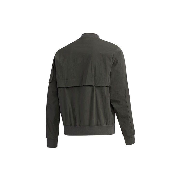 Adidas Jackets Men's Dark Brown Stand Collar Moderate Pilot GF4029